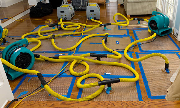 Professional Storm Water Damage Restoration technician working in East Prospect, PA